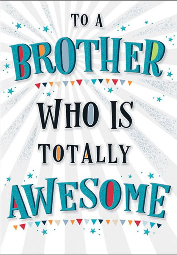 Picture of AWESOME BROTHER BIRTHDAY CARD